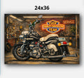 77 Shovelhead custom print, Canvas, Artwork, Original